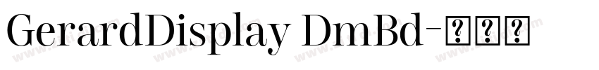 GerardDisplay DmBd字体转换